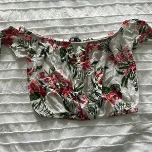 Ambiance off the shoulder crop top